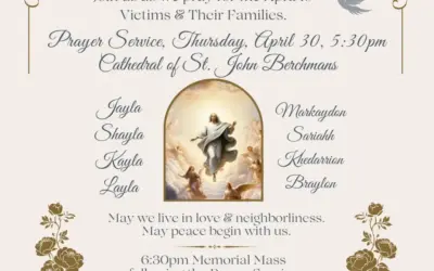 Cathedral of St. John Berchmans to Host Ecumenical Prayer Service and Mass for Recent Victims of Violence and Their Families